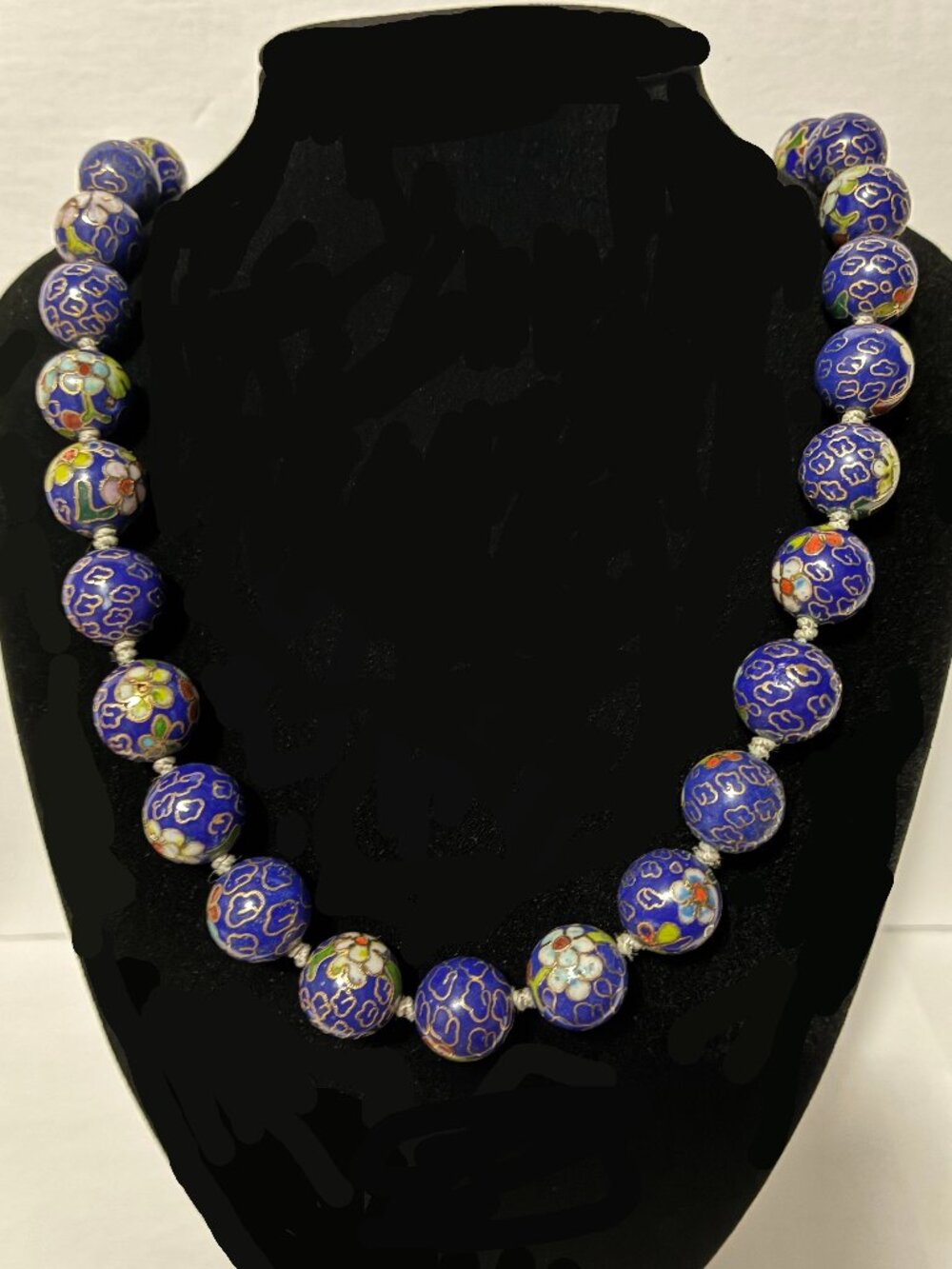 Porcelain Cloisonne Beaded Necklace